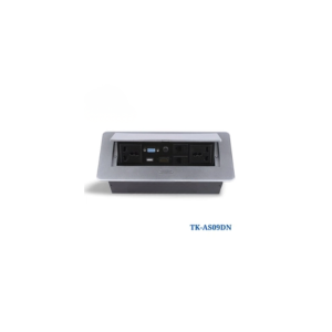 Hộp Ổ Cắm Điện Đa Năng Âm Bàn TENKO TK-AS09DN Màu Bạc